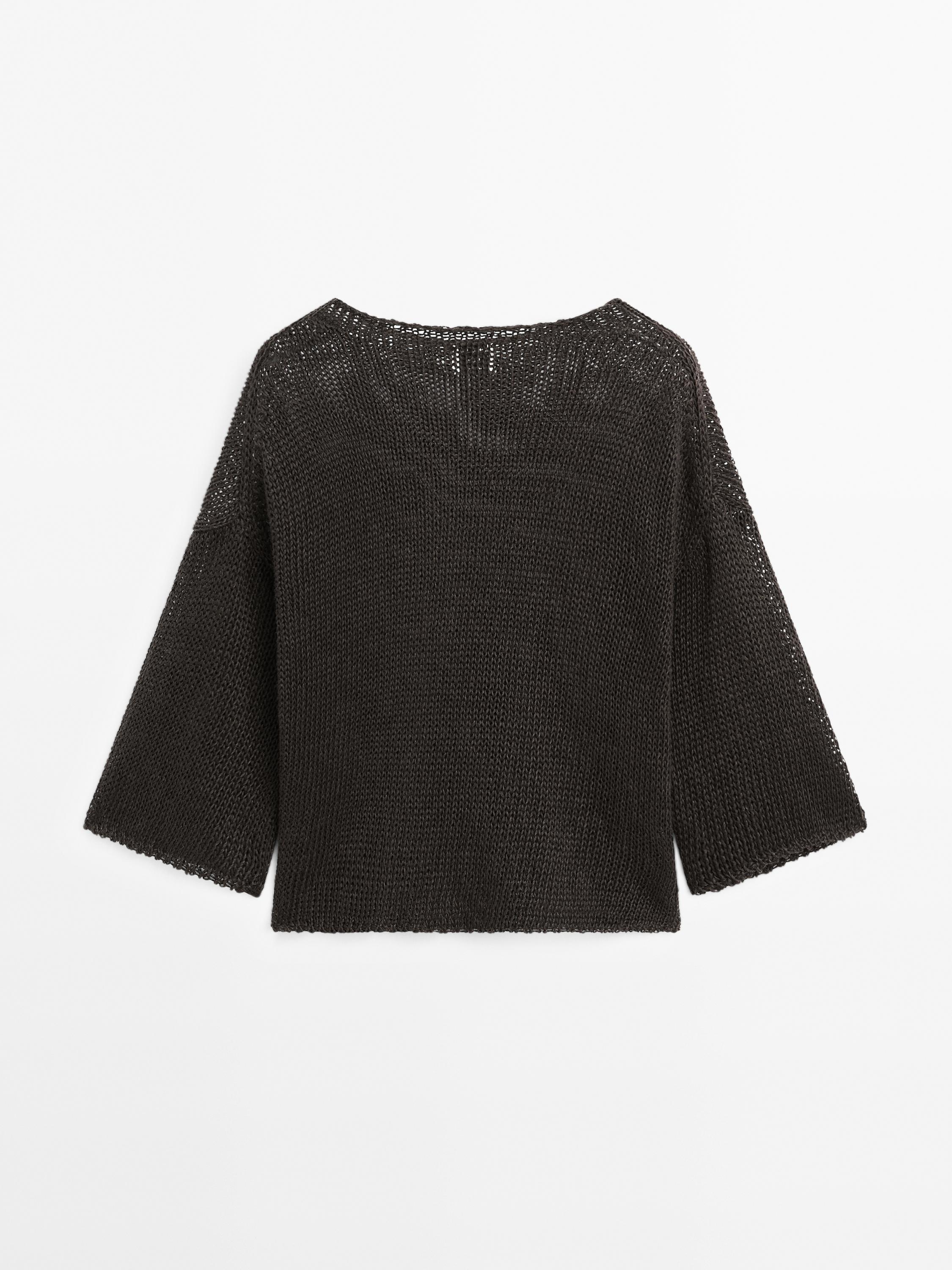 Oversize short sleeve sweater - STUDIO